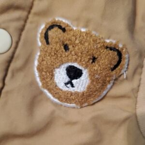 Tan Jacket with Bear Patch
